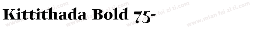 Kittithada Bold 75字体转换